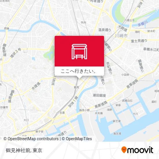 鶴見神社前地図