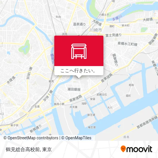 鶴見総合高校前地図