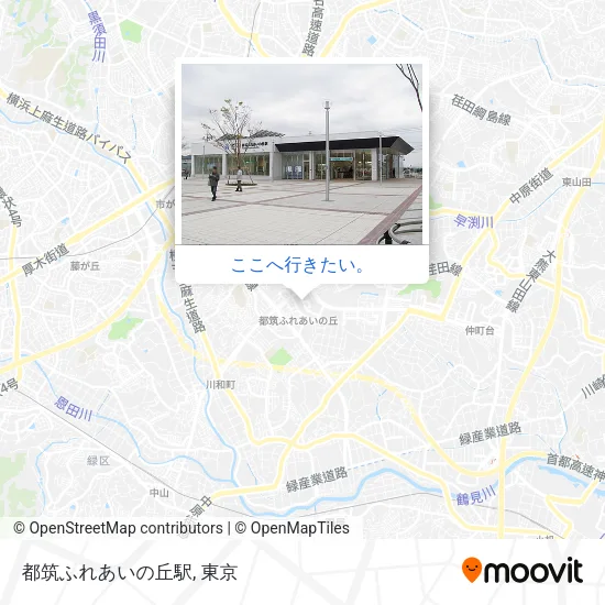 都筑ふれあいの丘駅地図