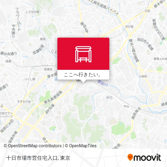 十日市場市営住宅入口地図