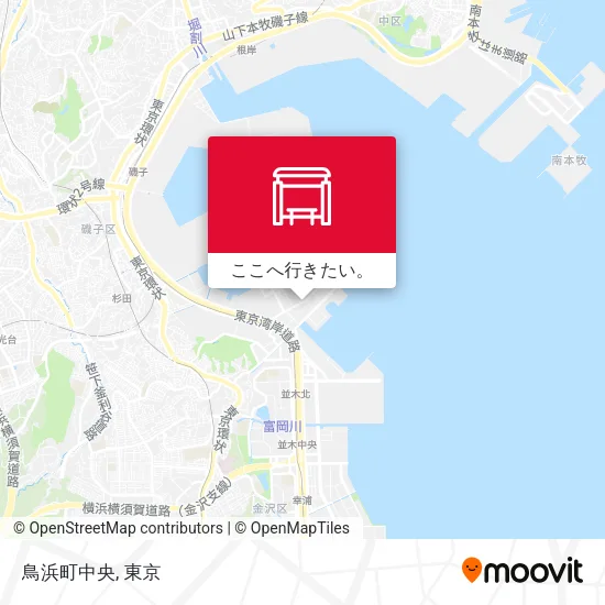 鳥浜町中央地図