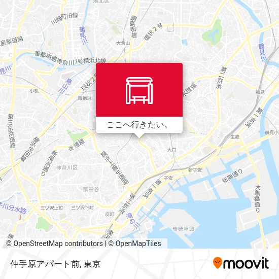 仲手原アパート前地図