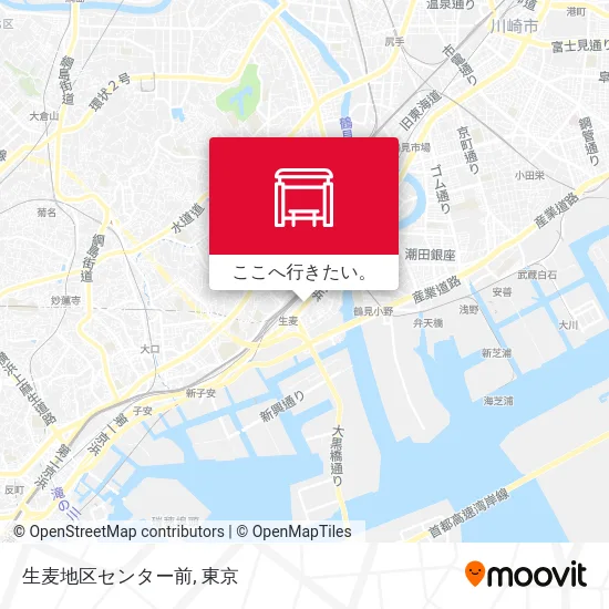 生麦地区センター前地図