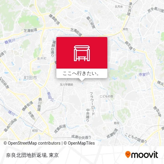 奈良北団地折返場地図