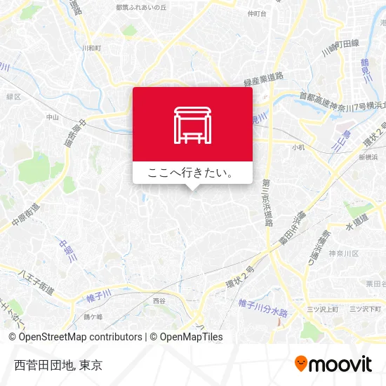 西菅田団地地図