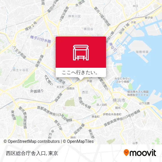 西区総合庁舎入口地図