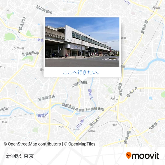 新羽駅地図