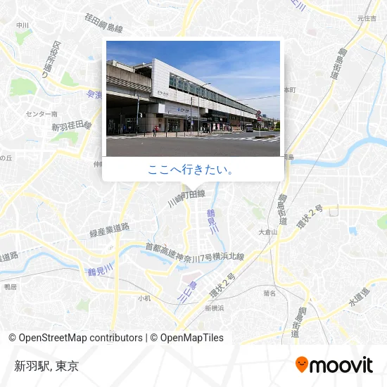 新羽駅地図