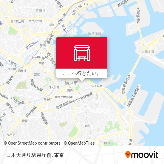 日本大通り駅県庁前地図