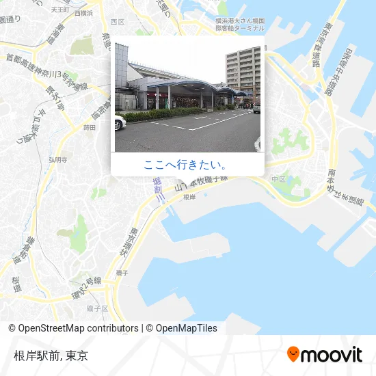 根岸駅前地図