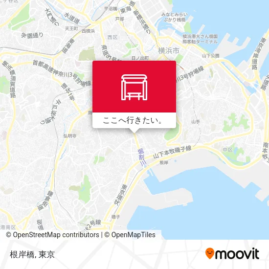 根岸橋地図