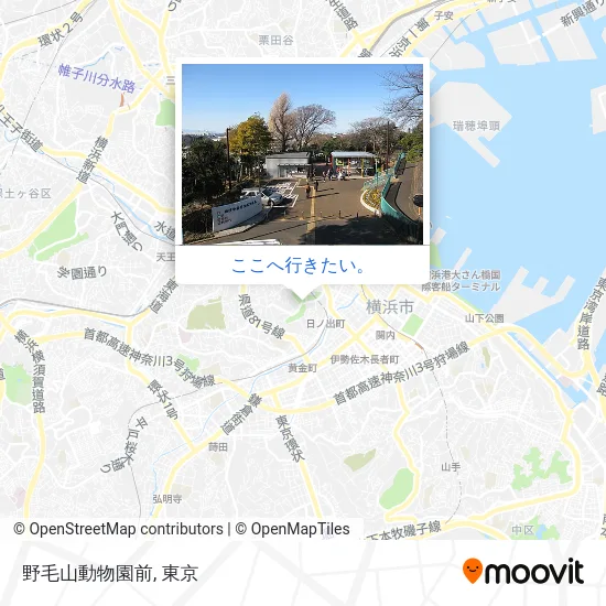 野毛山動物園前地図