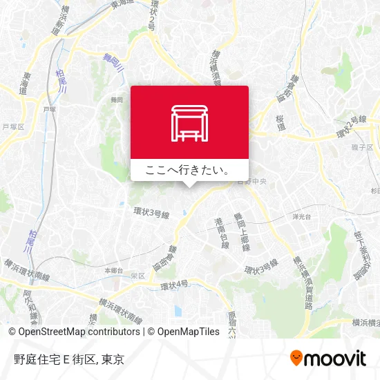 野庭住宅Ｅ街区地図