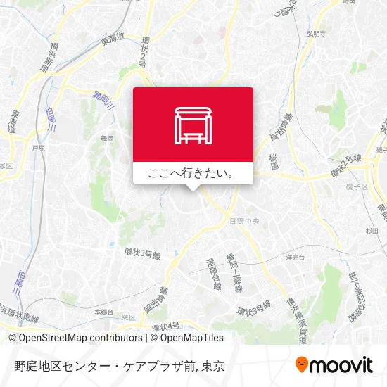 野庭地区センター・ケアプラザ前地図