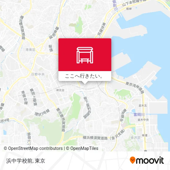 浜中学校前地図