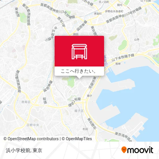 浜小学校前地図
