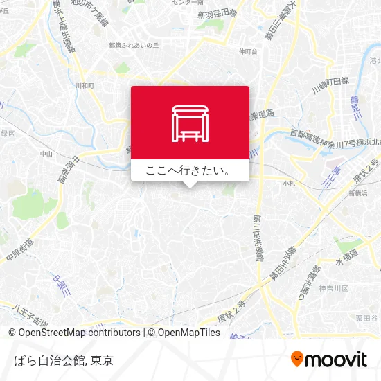 ばら自治会館地図