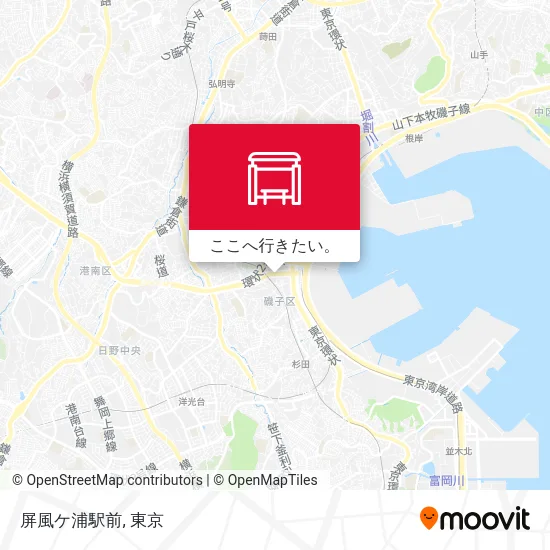 屏風ケ浦駅前地図