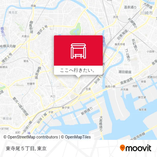 東寺尾５丁目地図