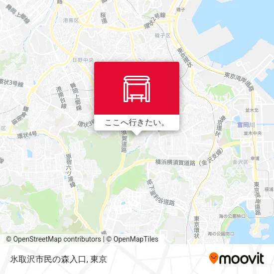 氷取沢市民の森入口地図