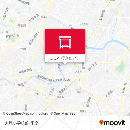 太尾小学校前地図