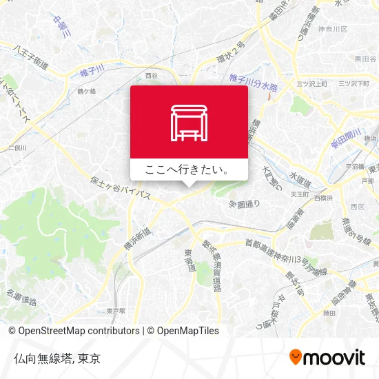 仏向無線塔地図