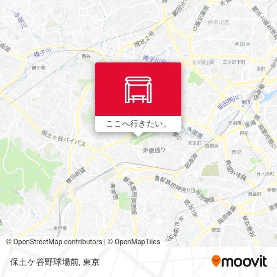 保土ケ谷野球場前地図