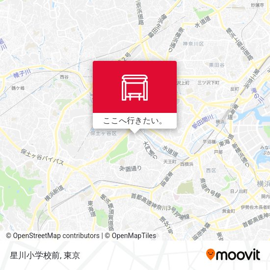 星川小学校前地図