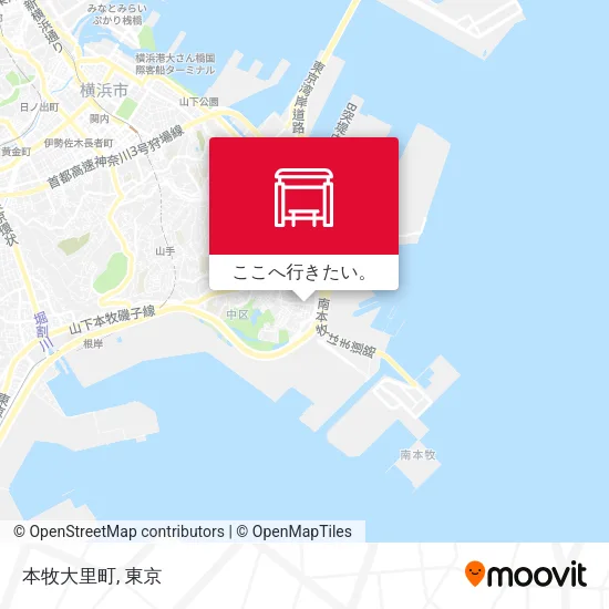 本牧大里町地図