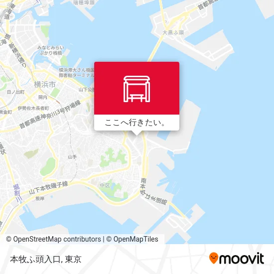 本牧ふ頭入口地図