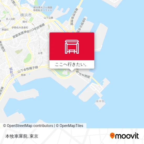 本牧車庫前地図