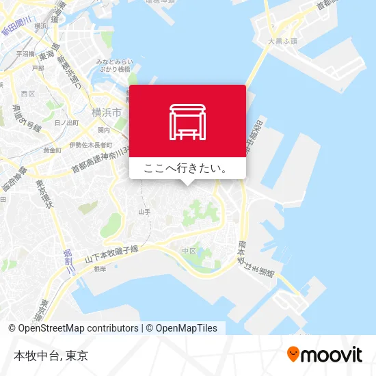 本牧中台地図