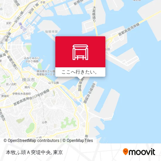 本牧ふ頭A突堤中央地図