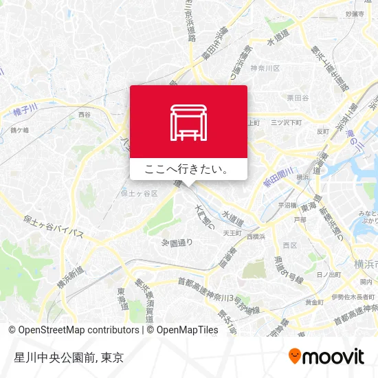 星川中央公園前地図