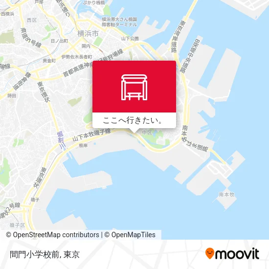 間門小学校前地図