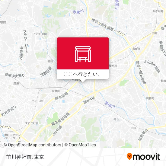 前川神社前地図