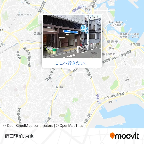 蒔田駅前地図