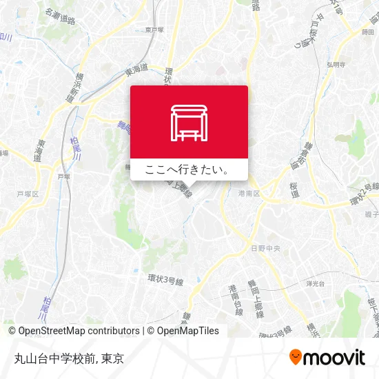 丸山台中学校前地図