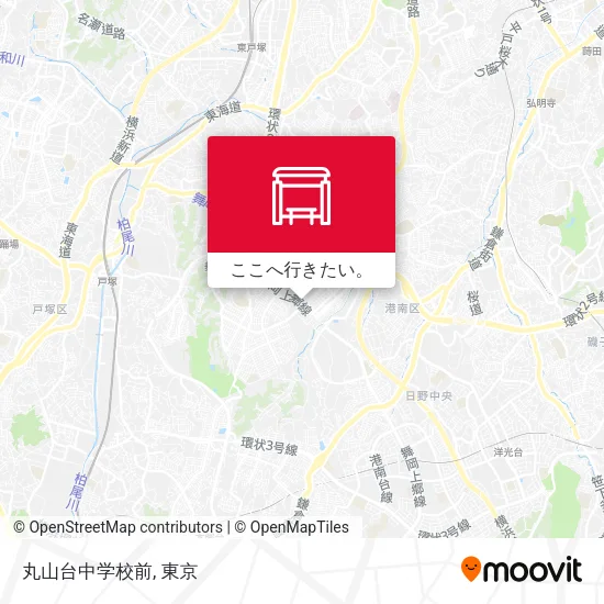 丸山台中学校前地図