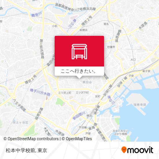 松本中学校前地図