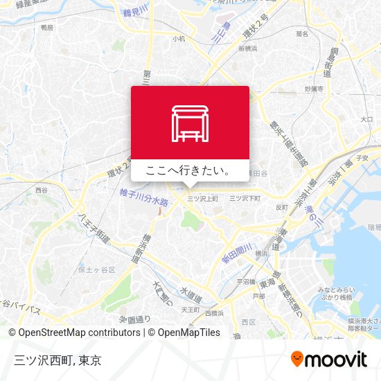 三ツ沢西町地図