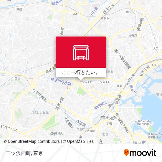 三ツ沢西町地図
