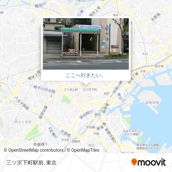 三ツ沢下町駅前地図