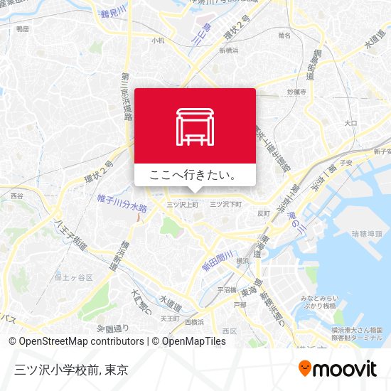 三ツ沢小学校前地図