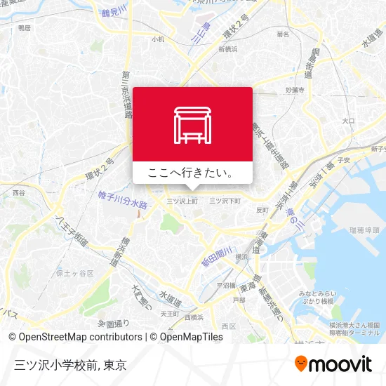 三ツ沢小学校前地図