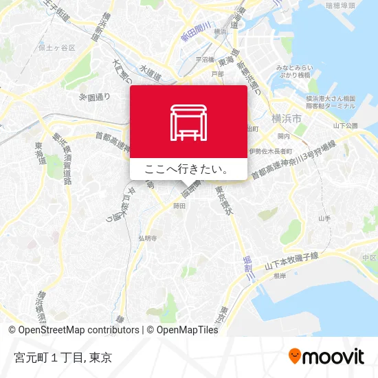 宮元町１丁目地図