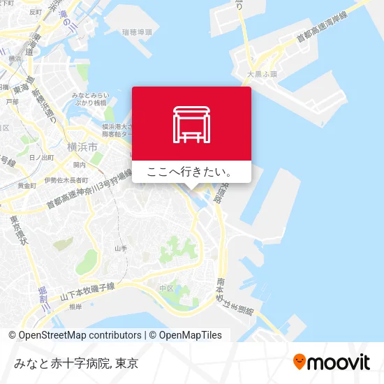 みなと赤十字病院地図