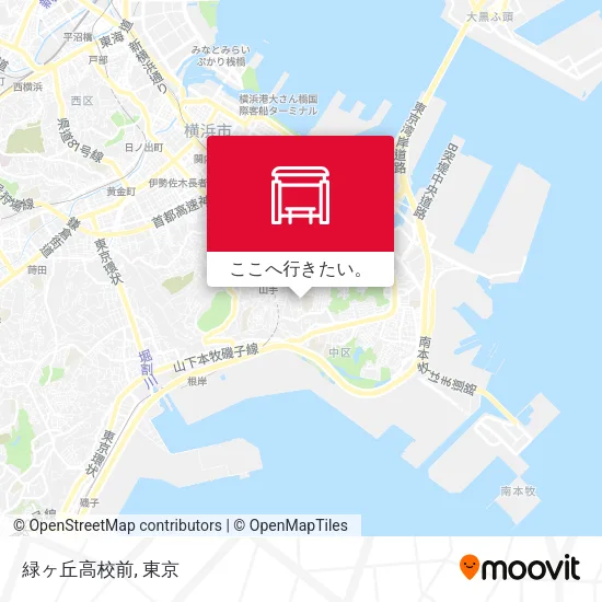 緑ヶ丘高校前地図