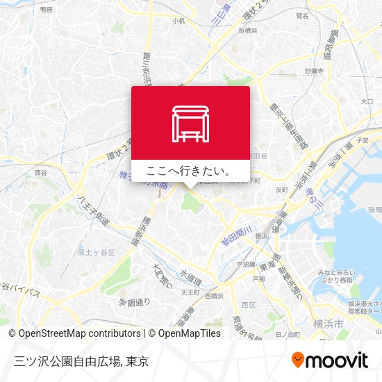 三ツ沢公園自由広場地図