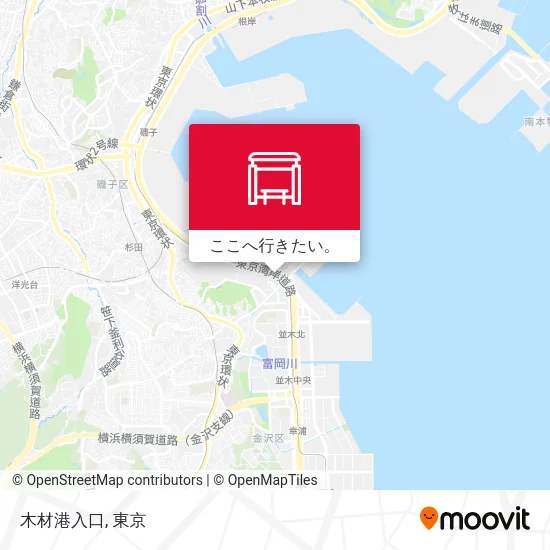 木材港入口地図